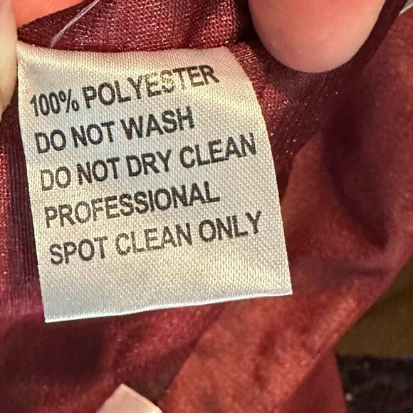 JJ's House A Line Scoop Neck Cocktail Dress Burgundy Size 10 NWT - Picture 9 of 9